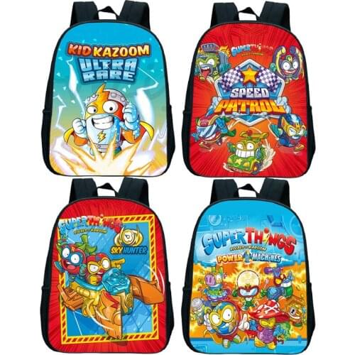 Super Zings Backpack Daily Children Mochila Kindergarten Backpacks Cartoon Game Superzings Toddler Kids Bag School Plecak Kawaii