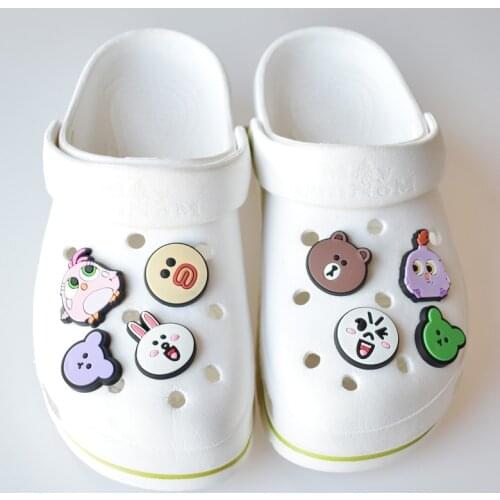 2021-2022 Season Cartoon Ornament Removable PVC Flexible Glue Shoe Buckle Shoe Ornament Flower Embroidery Shoes Top Decorations