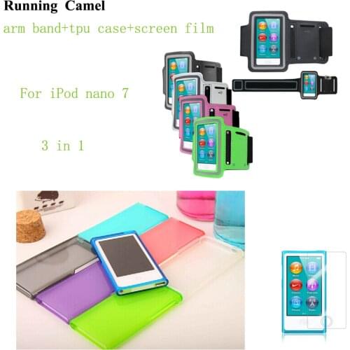 Waterproof Sports Holder Case Armband Bag For Apple iPod Nano 7 7th 7G Gen Case Cover Pouch + Case + Film