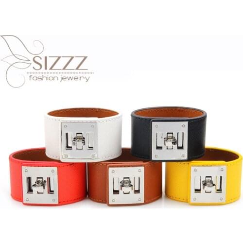 SIZZZ 2019 European and American fashion wild wide skin trend personality bracelet&bangles for women