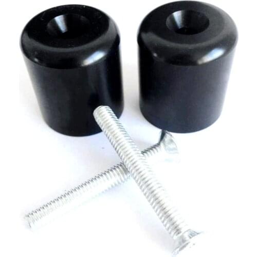 1 pair handlebar Grips Hand Bar Ends For 1989-2008 Suzuki Katana 600 750 GSX600F GSX750F 2003 2004 2005 2006 2007 Black / Chrome