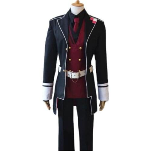 2021 Anime DIABOLIK LOVERS Haunted Dark Bridal Hero Sakamaki Reiji Halloween Cosplay Costume Full Set