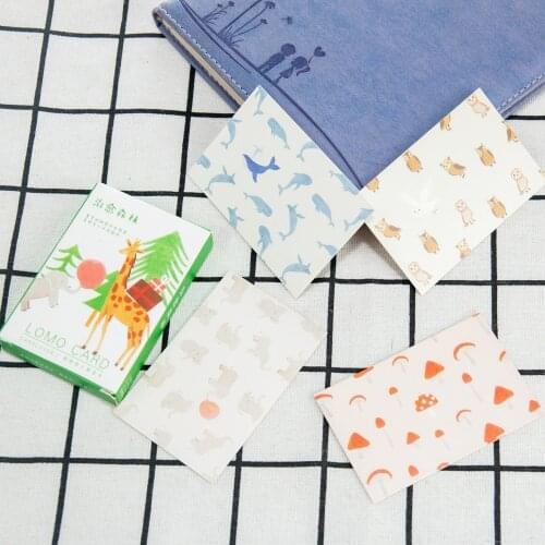 28 sheets/Set Student Greeting Card Postcard Kawaii Stationary Birthday Mini Letter Envelope Card Set Message Planner Card