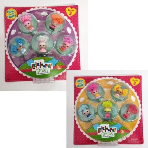 5PCS Lalaloopsy Mini Lala Oopsie Princess Doll Figurines Toy Anime Action Figure Ornament for Girls Kids Toys Decoration Gift