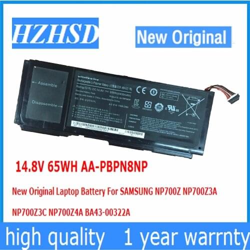14.8V 65WH AA-PBPN8NP New Original Laptop Battery For SAMSUNG NP700Z NP700Z3A NP700Z3C NP700Z4A BA43-00322A