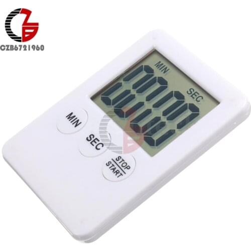 Large LCD Display Digital Kitchen Timer Count Down Up Clock Loud Alarm MF