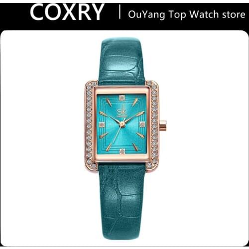 COXRY Women's Rectangular Watch