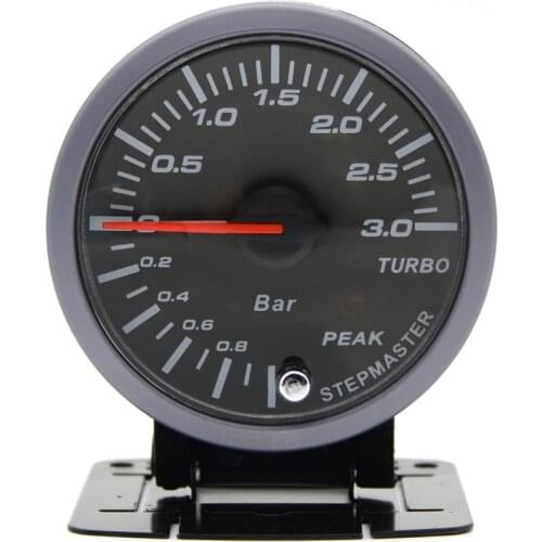DRAGON GAUGE 60mm 3.0 BAR Turbo Boost Gauge Electrical With Warning