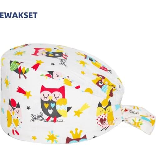 Surgical head cap Nurse Hat For Women gorros quirurgic Salon Pharmacy Bonnet Caps Lab Pet Doctor Surgicals Cap for women men