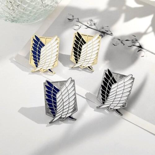 Freedom Wings Investigation and Investigation Company Legion Logo Brooch Taboo Giant Badge Riman Anime Jewelry Custom Wholesale