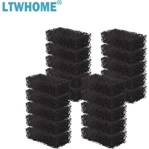 LTWHOME Replacment Carbon Foam Filter Pads Fish Tank Media Fits for Juwel Compact Super Filters/S