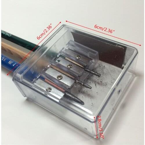 H05B Multifunctional 4 Holes Charcoal Pencil Sharpener Long Core Lead Drawing Art Manual Sketching Drawing Supplies