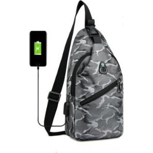 Senmeixi Mens Shoulder Bags USB Charging Crossbody Bags Male Anti Theft Chest Bag Casual High Quality Travel Messengers Bag