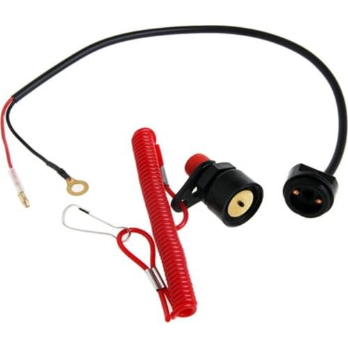 New Hot Safety Tether Lanyard Motorcycle Accessories Universal Boat Outboard Engine Motor Kill Stop Switch Motorcycle Switches