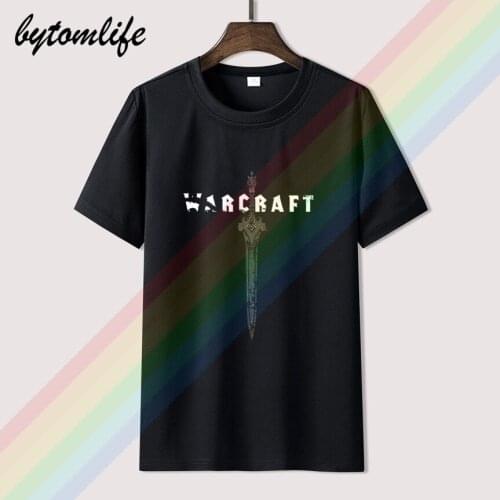 Official World Of Warcraft Sword T-Shirt New Licensed Merch Online Game Roleplay