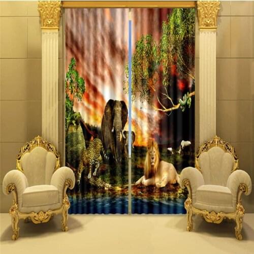 Customized Lavender Luxury 3D Blackout Window Curtain Drapes For Living room Bed room Hotel Wall Tapestry Cortinas