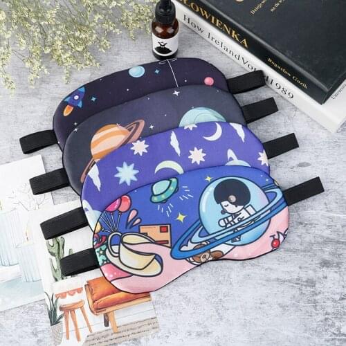 NEW 1pc Cotton Sleeping Mask Eyepatch Eye Cover Lovely Cartoon for Eye Travel Relax Sleeping Aid Eye Patch Shading Eye Mask