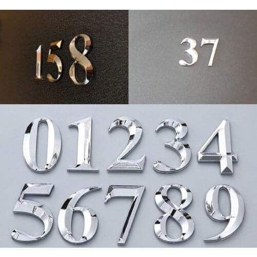 5cm Self Adhesive Door Number 0 to 9 Sign Number Digit Apartment Hotel Office Door Address Street Number Stickers