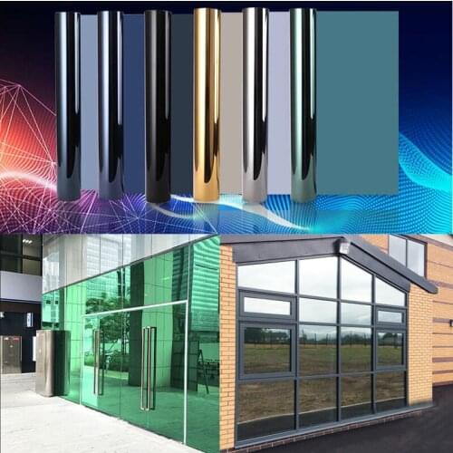 Glass insulation film sun room sun protection sunshade sticker one-way perspective light self-adhesive sun film sold by meter