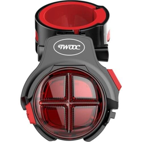 LED Brake Warning Bike Light Rear USB Rechargeable Bicycle Light Waterproof Flash Rear Light Night Riding Cycling Taillight