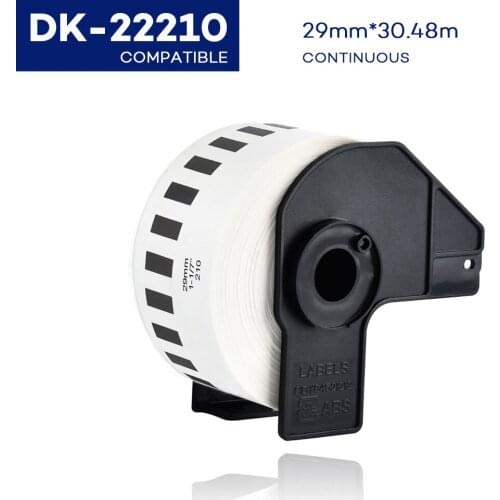 Yance DK-22210 Compatible for Brother thermal label printer DK label DK 22210 DK 2210 DK 210 Continuous Labels for QL570 QL700