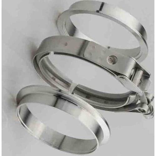 1.75/2/2.5/3/4 inch Male/Female V-Band Clamp Flange Kit V-band Turbo Exhaust Pipes Car Accessories