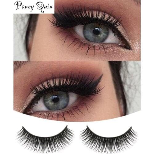 1 Pair Makeup False Eyelashes Natural Beauty False Slim and long Eyelashes Handmade Dramatic Lashes eyelash extension Wholesale