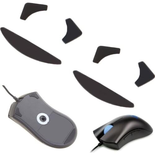 2 Sets 0.6mm Mouse Feet Skates Mouse Pads for Razer DeathAdder Mouse Skates K92F