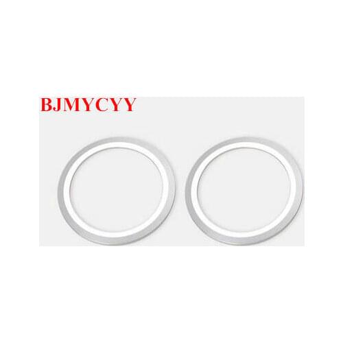 BJMYCYY 2pcs Aluminium Decoration Trim Air Conditioning Vent Cover Round Sticker Interior Accessories for Suzuki Jimny 07 08 09