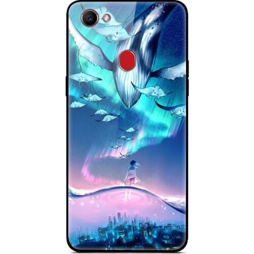 For OPPO F7 Phone Case Tempered Glass Case Phone Cover Fitness Back Bumper Series 3