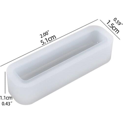 Long Strip Necklace Epoxy Resin Mold Pendants Keychain Silicone Mould DIY Crafts Jewelry Casting Tools