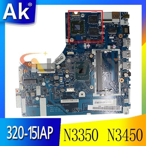 For Lenovo 320-15IAP notebook motherboard DG424 DG524 NM-B301 with N3350 N3450 CPU 2GB GPU DD3L tested 100% work Mainboard
