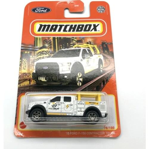 2021 Matchbox Cars 15 FORD-150 CONTRACTOR TRUOR 1/64 Metal Diecast Collection Alloy Model Car Toys