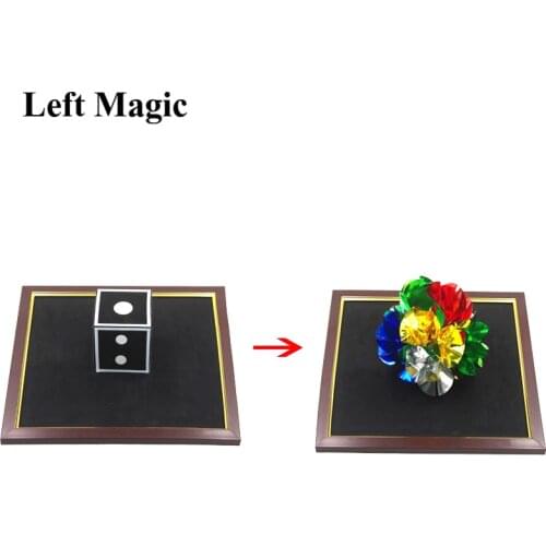 Dice To Flower - Stage Magic Tricks Magic Props Magician Illusion Gimmick Props Funny Gimmick Puzzle Toys