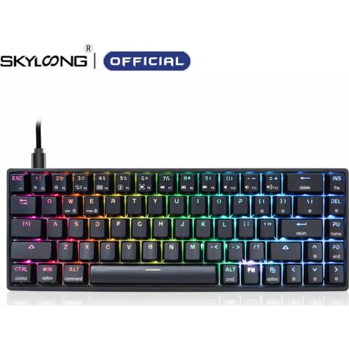 SKYLOONG GK68 Gamer Mechanical Keyboard Optics Hot Swap Wired RGB ABS Programmable Gaming Keyboard For Desktop/Laptop/Tablet