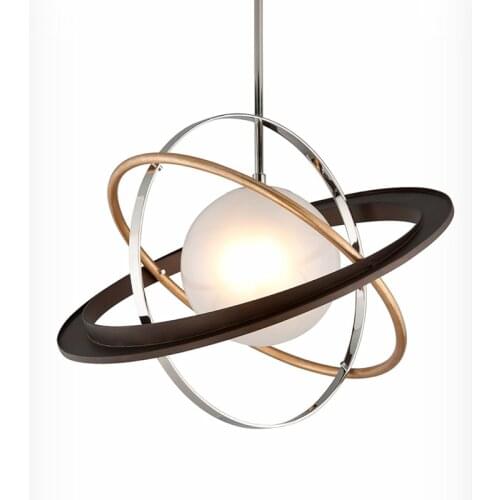 Postmodern minimalist planetary orbit chandelier Nordic personality living room dining room bedroom creative planet lamp