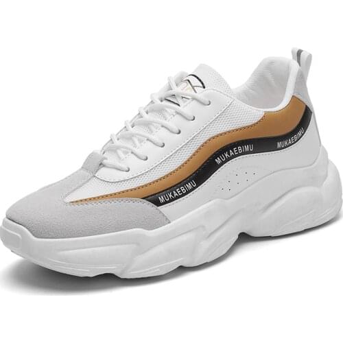 B21 Mens Shoes New Autumn Trend Spell Color Comfortable All-match Casual Adult Student Sports Shoes Male Basic Lace-up Massage