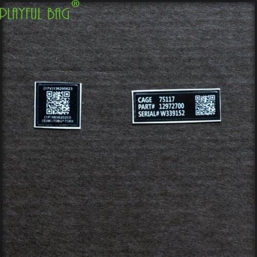 Sticker MK18 weapon model 2D code information card M4 metal paste Jinming scar under the water supply bomb HK416 Le Hui AK L20