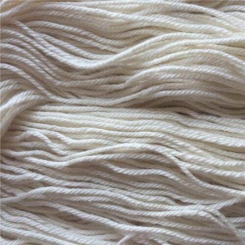1*100g Hank Silk Merino DK Yarn Undyed Natural Yarn Hand Knitting Yarn For Sweater Scarf