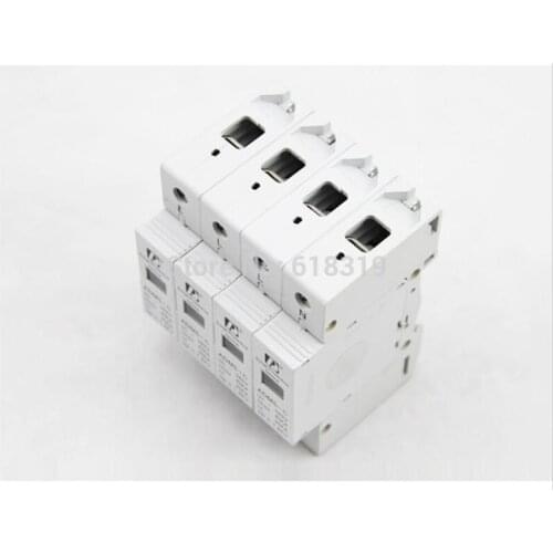 Wholesale (10 pieces/lot) 4P 20-40kA 380V AC Din Rail SPD low voltage Surge Protective Device ship by fedex