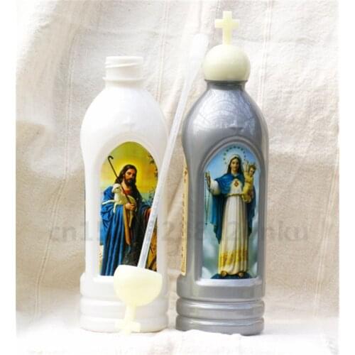 Plastic Catholic Holy Things Home Use of Holy Water Bottles Christ Ampulla Etiquette Supplies