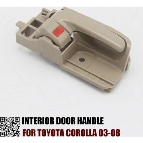 Interior door handle for TOYOTA Corolla 2003 2004 2005 2006 2007 2008 Beige RH:69205-12200-A2 LH:69206-12200-A2