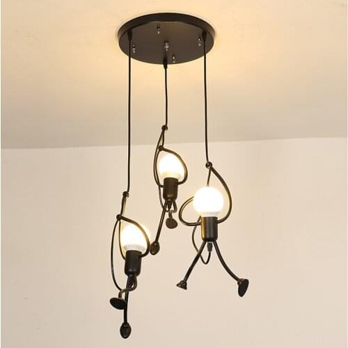 Modern Cartoon Light Nordic Pendant Lamp Dining Table Light Creative Pendant Lights LED Kitchen Lighting Fixtures Hanging Lamps