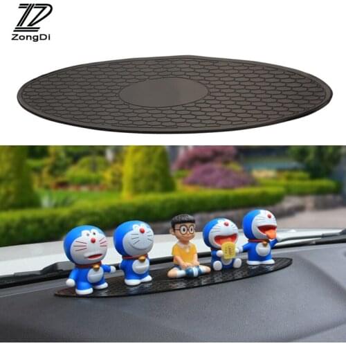 ZD 1X Car Dashboard Silicone oval non-slip mat For Toyota corolla Mazda 3 6 cx-5 Renault duster Honda civic Ford KIA accessories