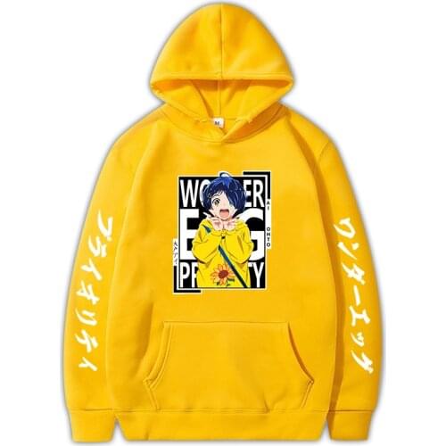 Womens Sweatshirt Wonder Egg Priority Anime Men Colthing s Hoodies Hooded Casual Tops Unisex Harajuku Sports Pullovers