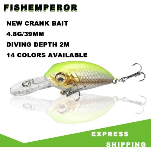 1pcs 3.9cm 4.8g Mini Minnow Wobblers Crank Fishing Lure Artificial Minnow Jerkbait Floating Hrad Lure For Trout Fishing Bait