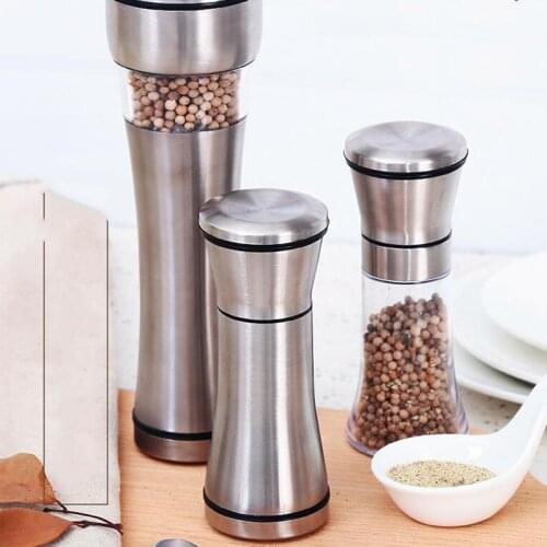 1Pc Fashion Rvs Molen Glas Spice Zout En Peper Molen Keuken Accessoires Koken Tool Draagbare