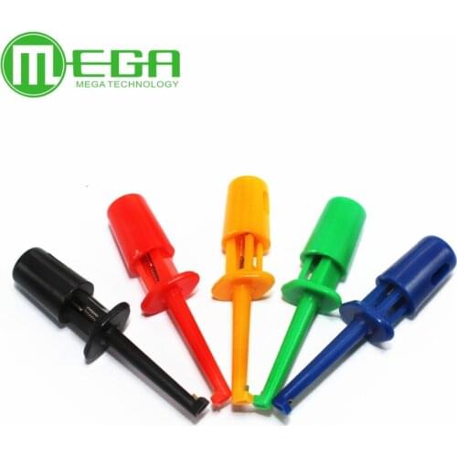100PCS 1.7'' Multimeter Lead Wire Kit Test Hook Clip Grabbers Test Probe SMT / SMD IC D20 Cable Welding