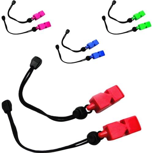 2pcs Emergency Safety Whistles with Wrist Strap for Diving Kayak