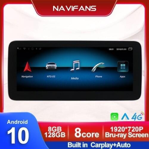4G LTE Android 10 Car Multimedia GPS For Mercedes benz A class W176 / GLA X156 / CLA C117 2013 - 2018 Blu-ray Anti-glare Screen